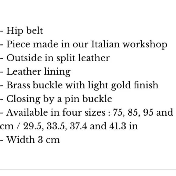 Sezane Thelma Suede Belt T85 Denim Blue Leather Gold Buckle - Picture 8 of 10